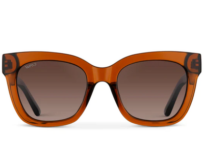 Stormi Sunglasses in Crystal Chestnut Brown Frames / Brown Lens