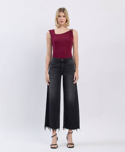 Midnight Edge High-Rise Wide-Leg Jeans