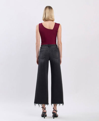 Midnight Edge High-Rise Wide-Leg Jeans