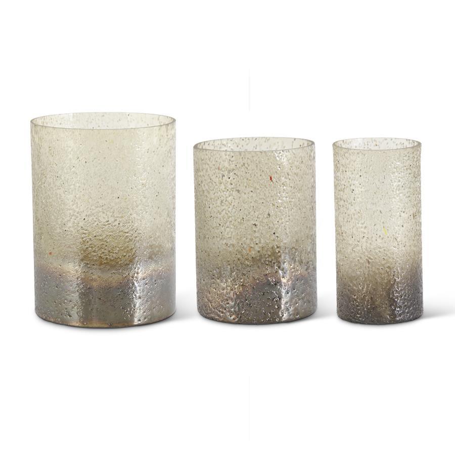 Brown And Copper Ombre Glass Containers