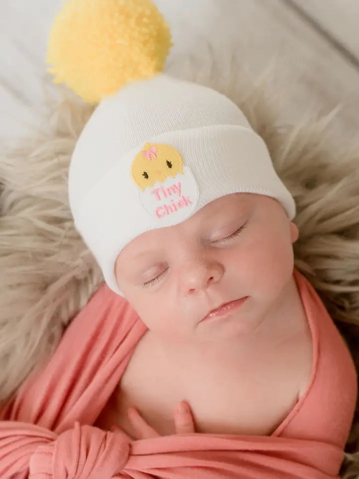 Tiny Chick Pom Hat