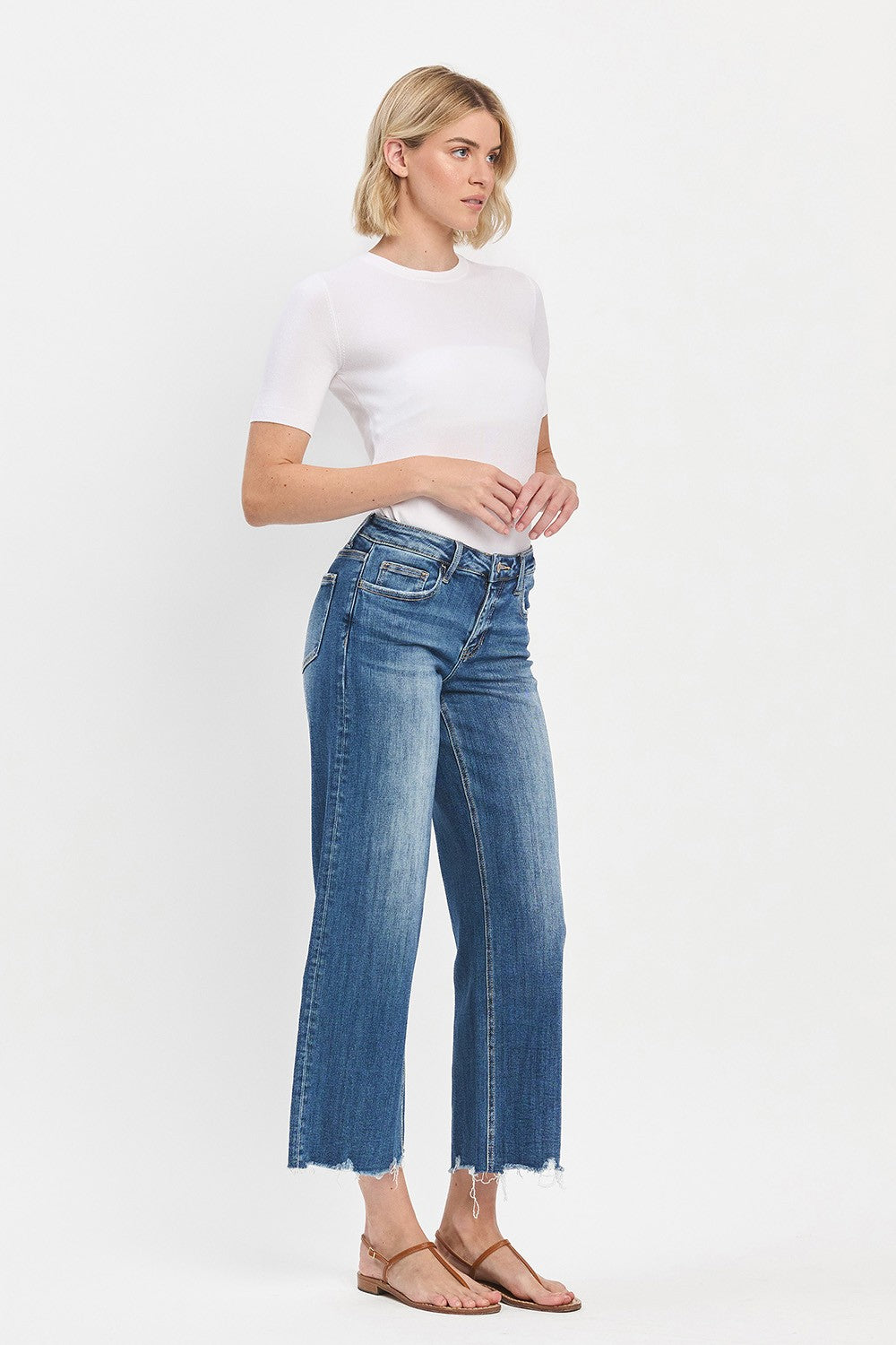 Everyday Ease Raw Hem Jean
