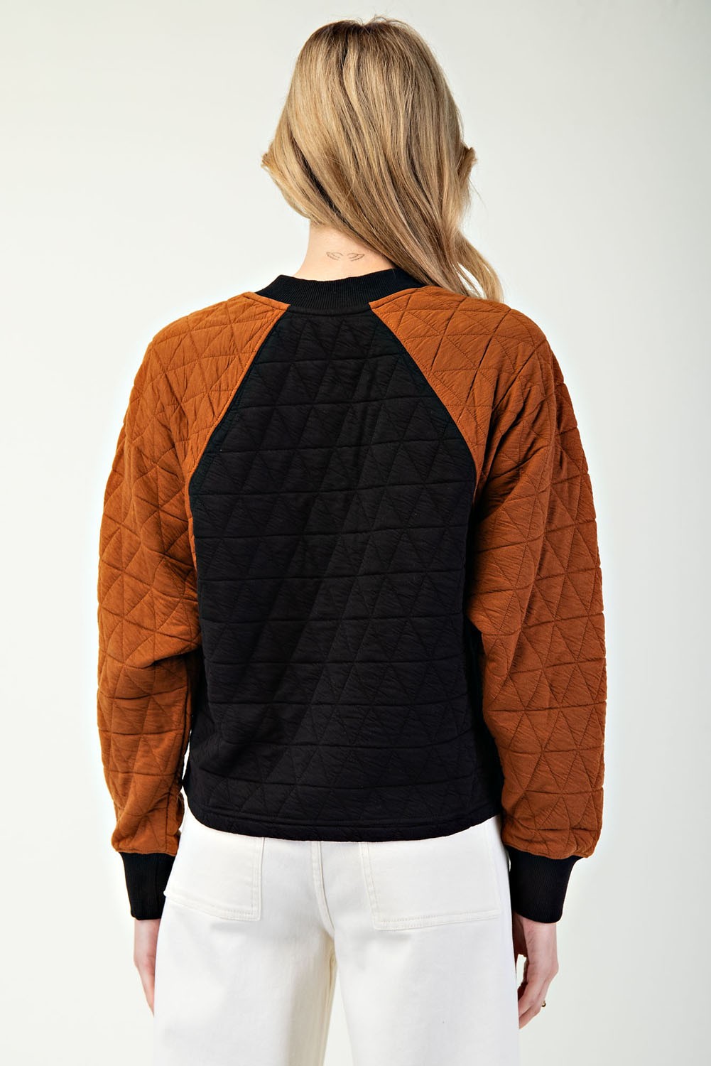 Trail Mix Quilted Button Pullover