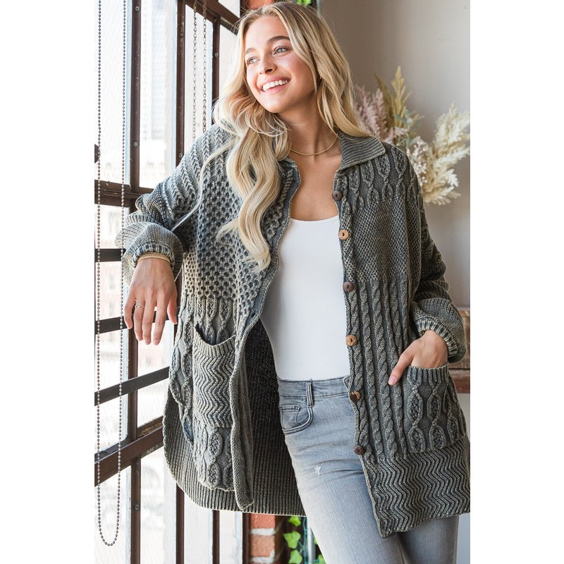 Sage Canyon Patchwork Cardigan