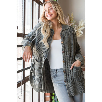 Sage Canyon Patchwork Cardigan
