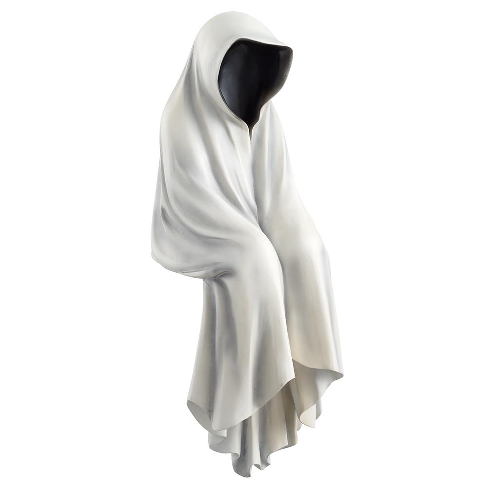 22.5" Sitting Ghost - White/Black