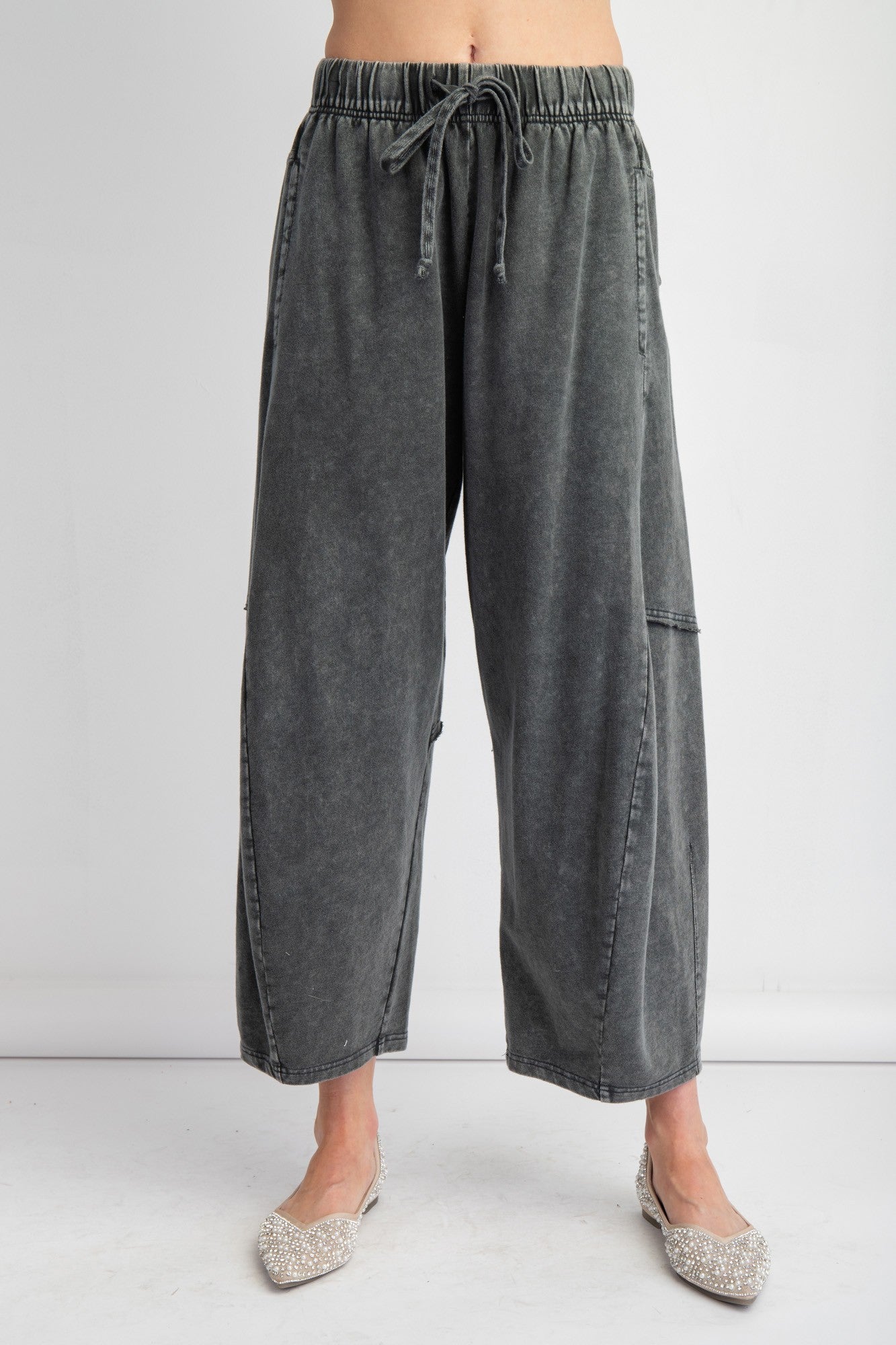 Drift Away Mineral Wash Barrel Sweats