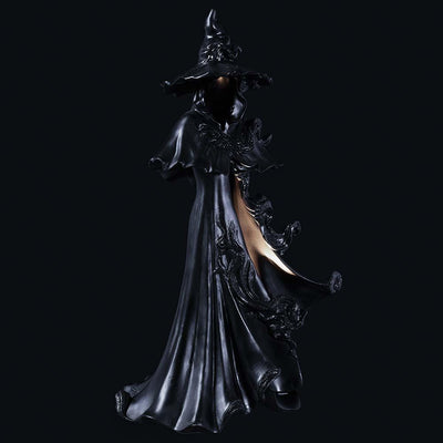24" Battery Operated Witch With Light Black