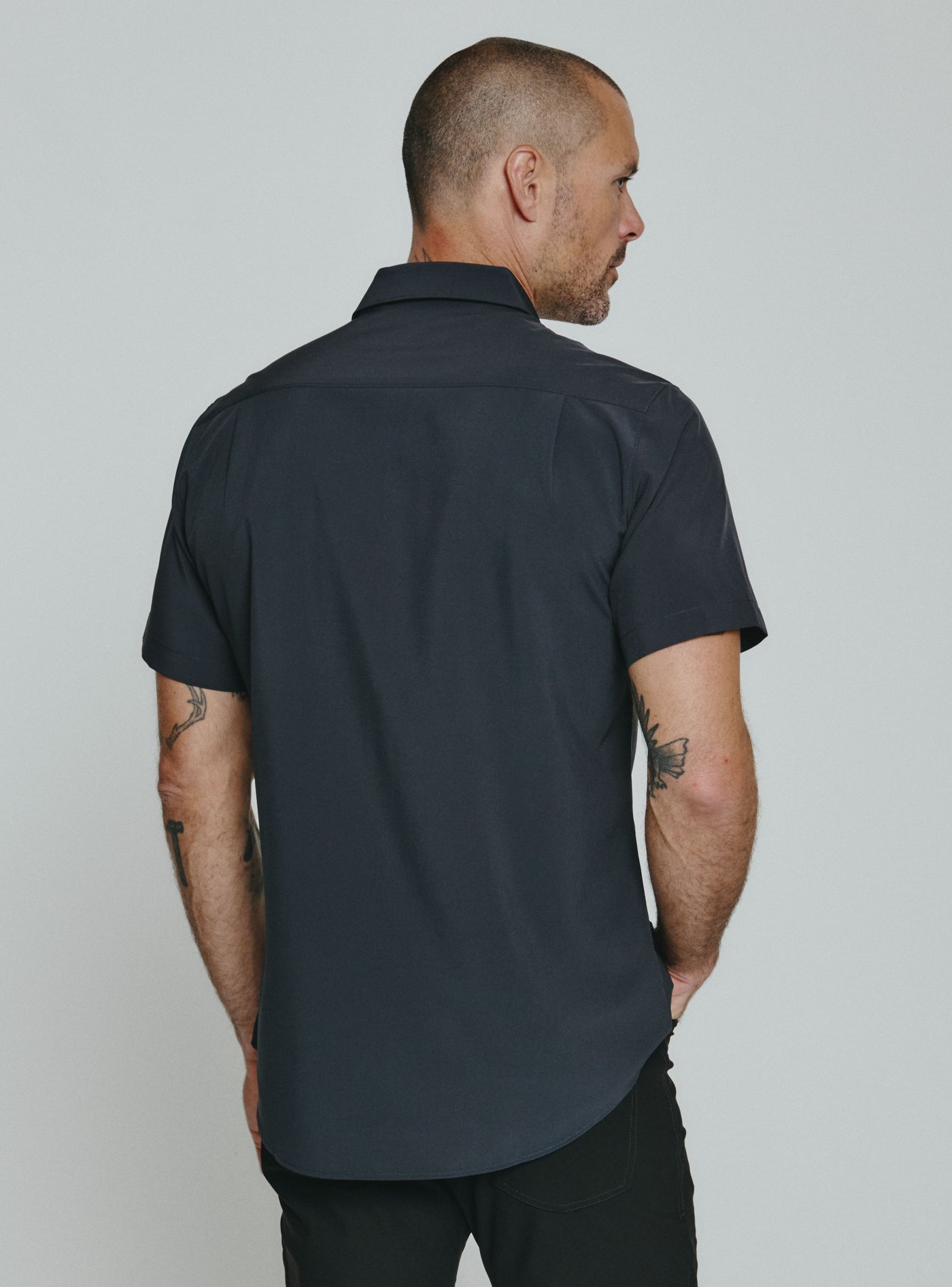 Siena Short Sleeve Shirt in Charcoal