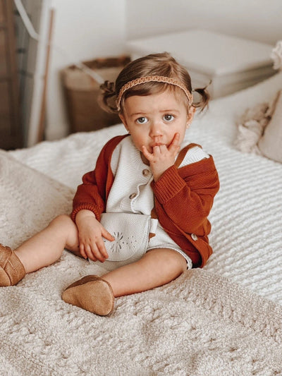 Milk Blossoms Leather Purse