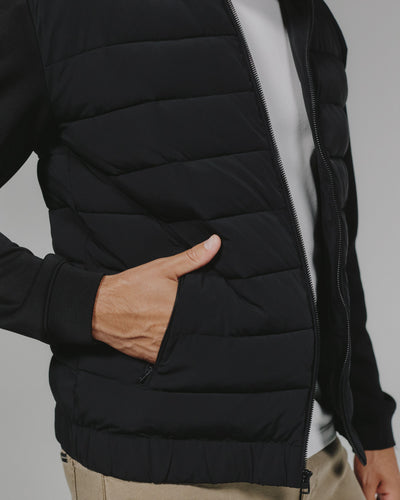 Rev Puffer Full Zip in Black