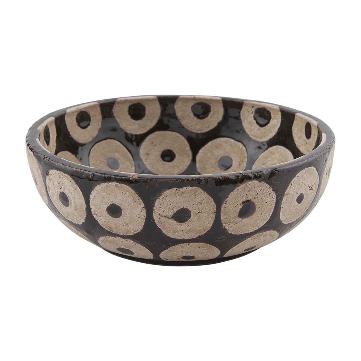 Small Black Dot Bowl