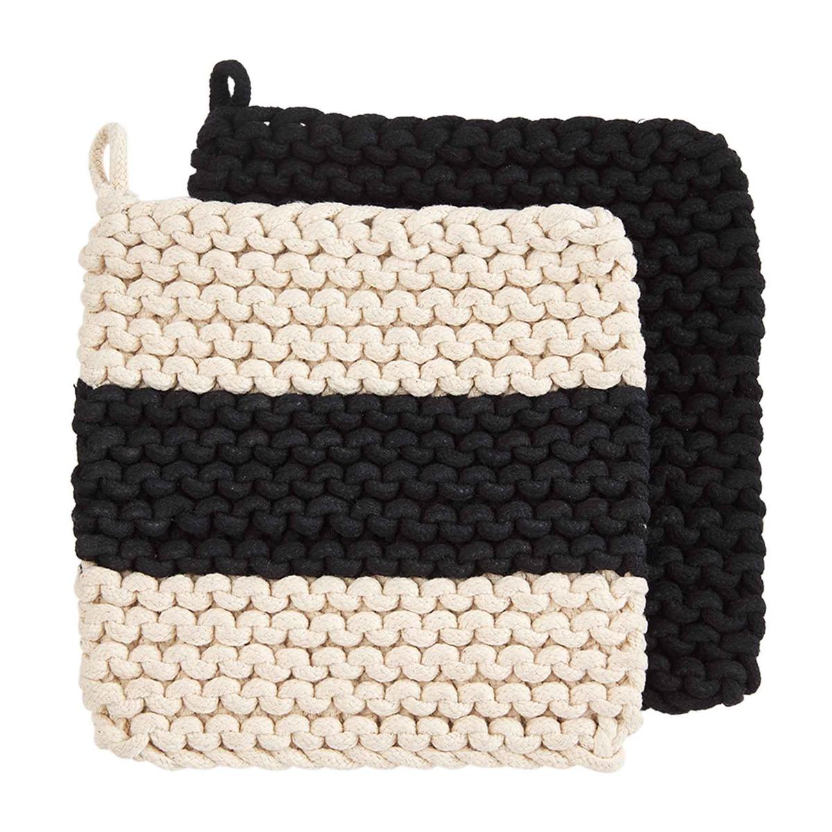 One Stripe Pot Holder Set