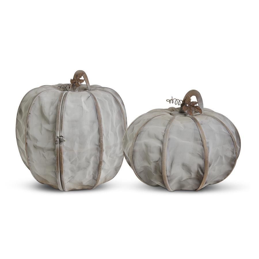 Gray Mesh Nesting Pumpkins