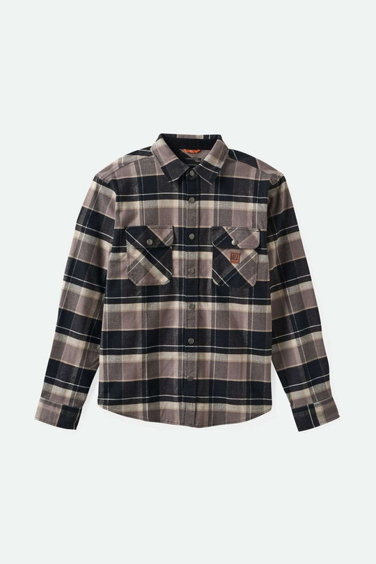 Brixton Bowery Flannel - Black/Beige