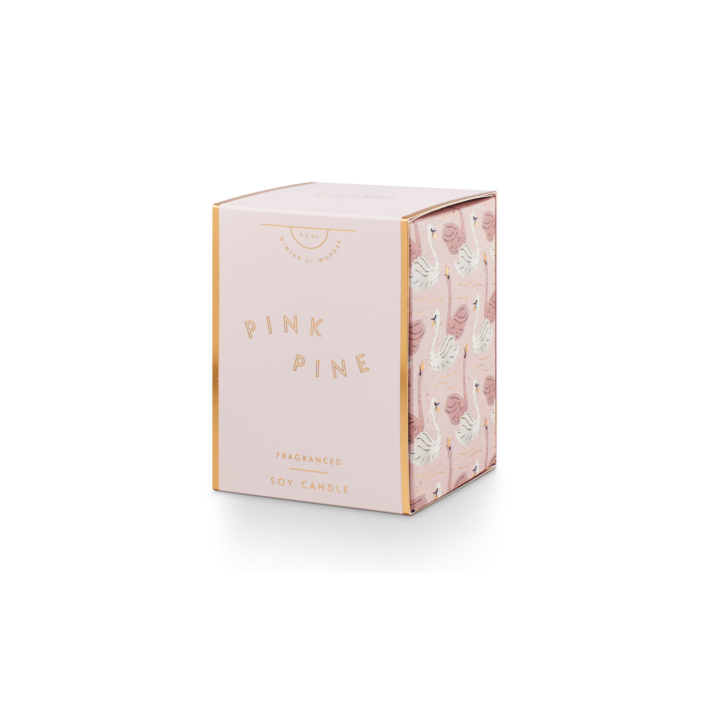 Pink Pine Gifted Glass Candle