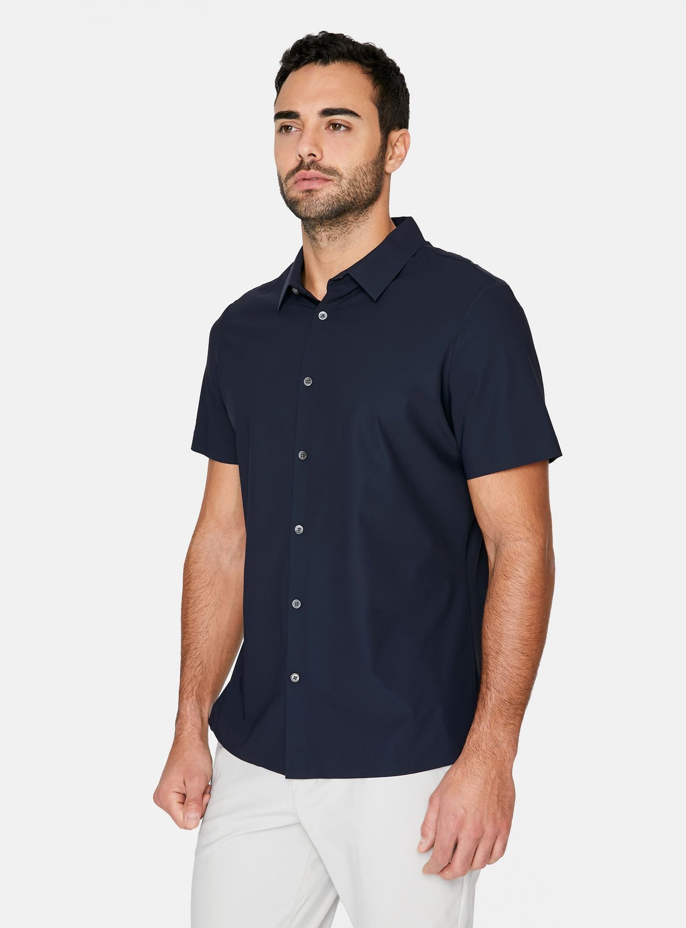 American Me Button Down in Navy