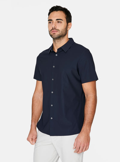 American Me Button Down in Navy