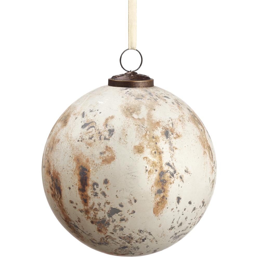 5" Glass Ball Ornament - Antique Bronze
