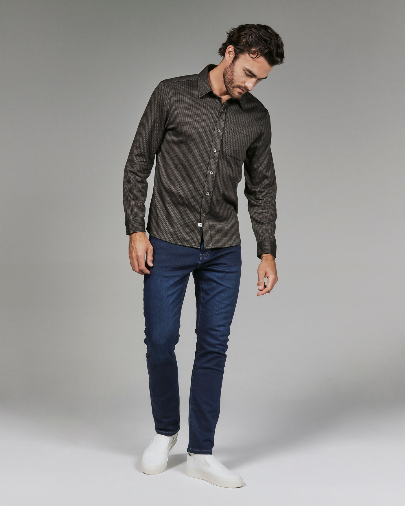 Generation Knit Shirt in Chocolate