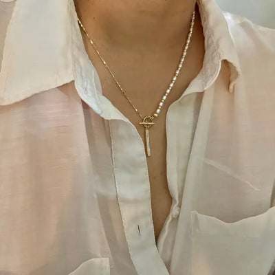 Mother of Pearl Toggle Necklace