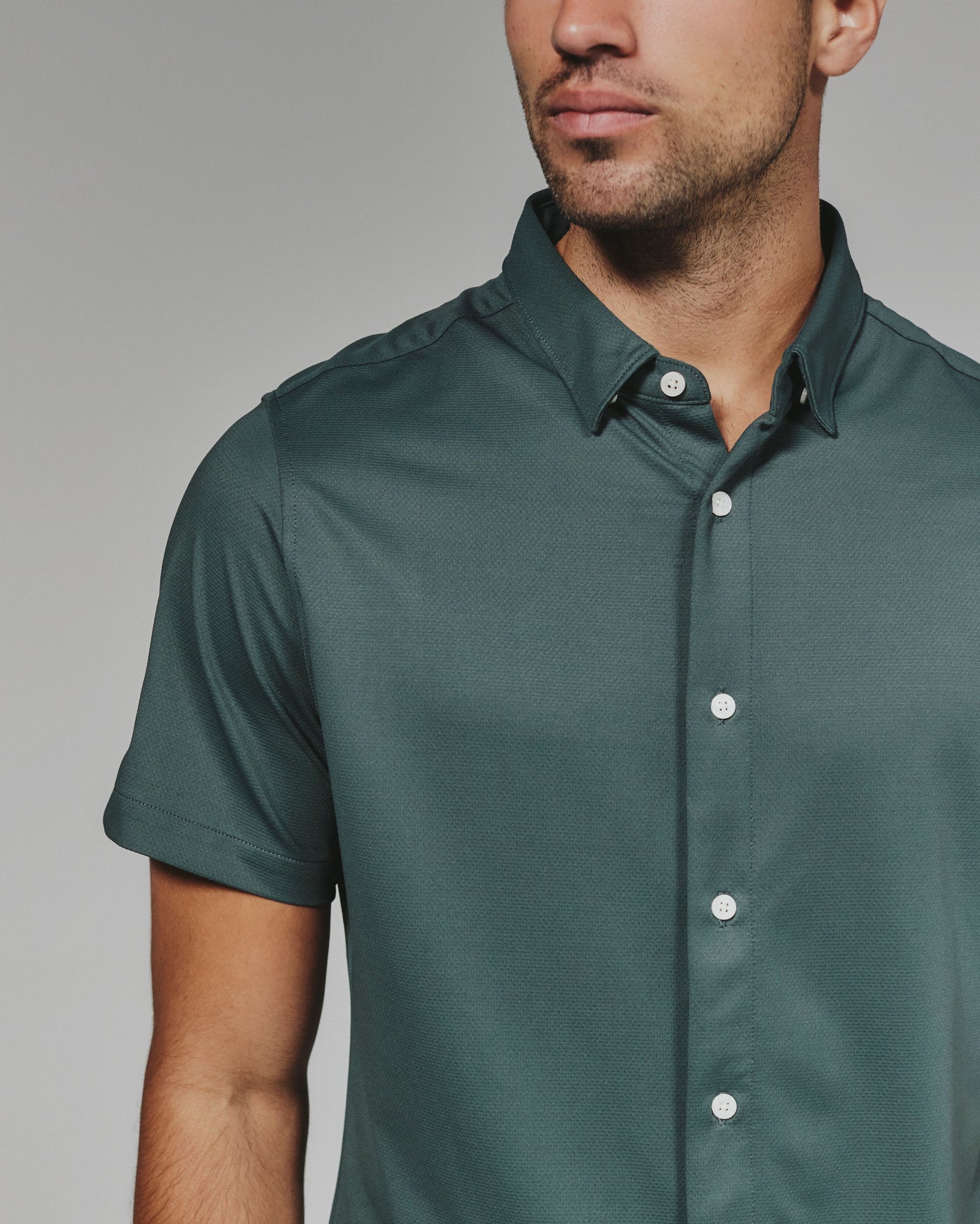 Owen Short Sleeve Shirt in Basil