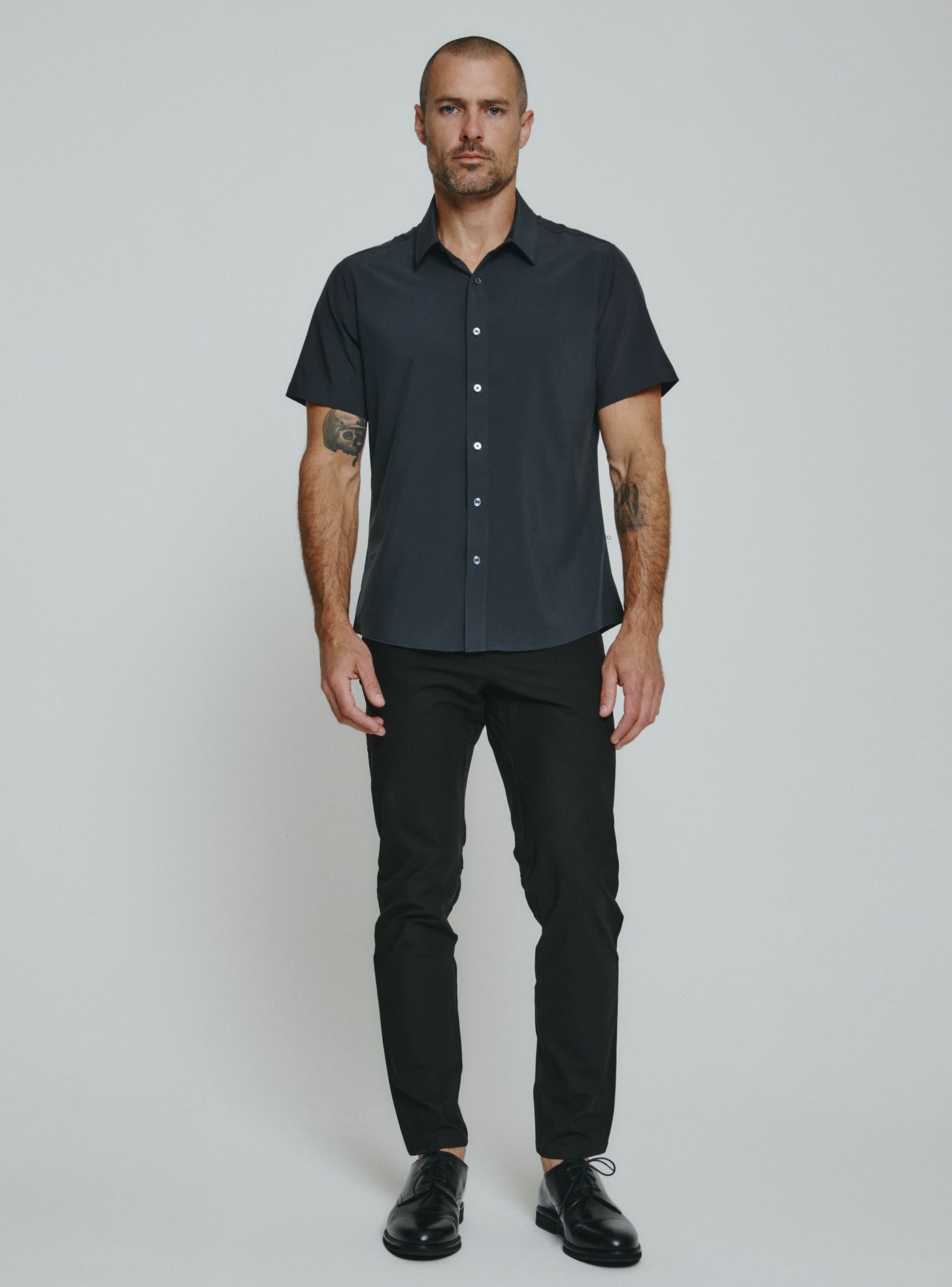 Siena Short Sleeve Shirt in Charcoal