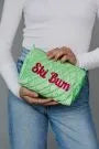 Green and Pink Ski Bum Travel Pouch