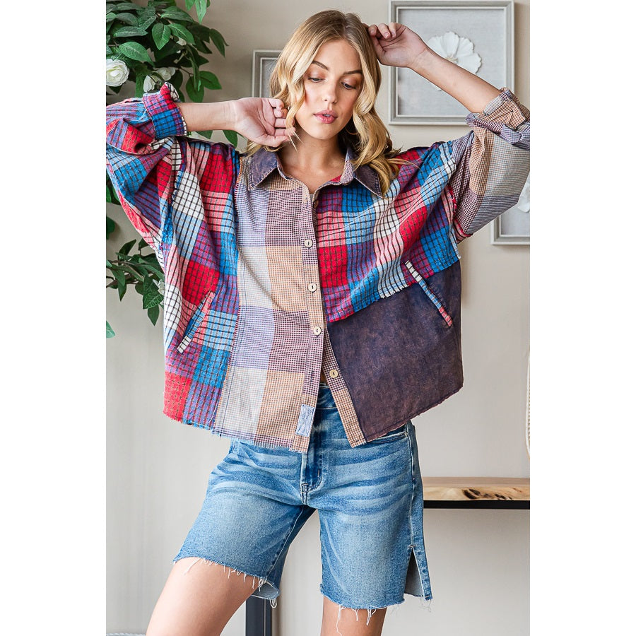 Rustic Trails Patchwork Plaid Shirt