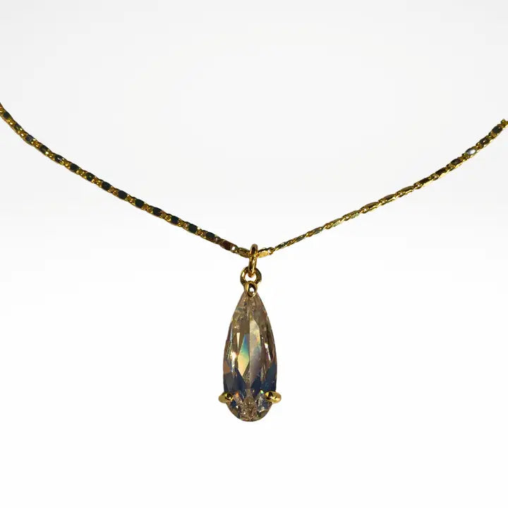 Crystal Teardrop Necklace