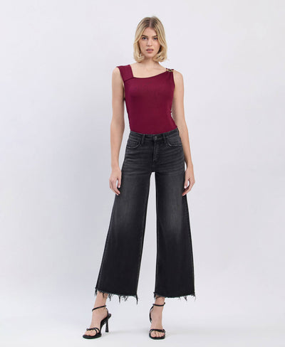 Midnight Edge High-Rise Wide-Leg Jeans