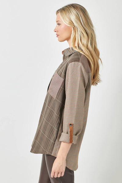 Metro Mixed Plaid Shacket