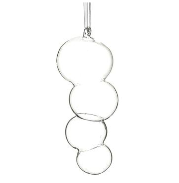 8" Glass Ball Drop Ornament