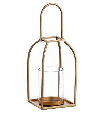 8" Pillar Candleholder w/ Glass