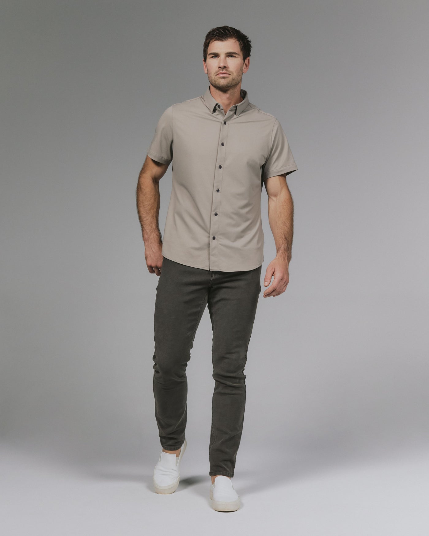 Owen Short Sleeve Shirt in Clay