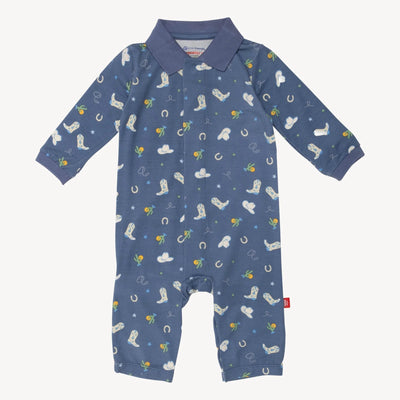 Rodeo Drive Blue Modal Magnetic Fuss Free Coverall
