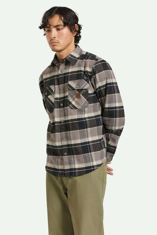 Brixton Bowery Flannel - Black/Beige