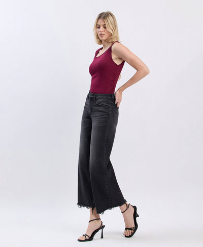 Midnight Edge High-Rise Wide-Leg Jeans