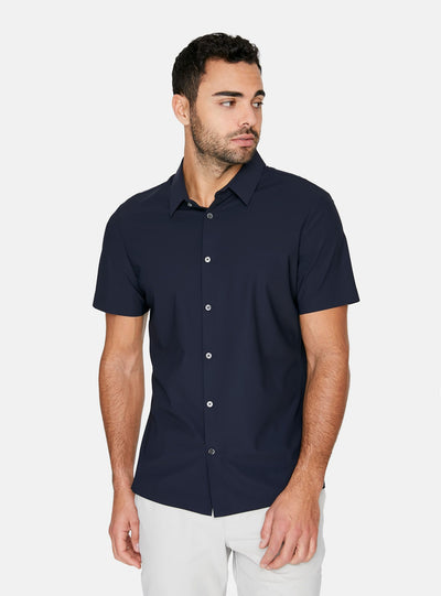 American Me Button Down in Navy