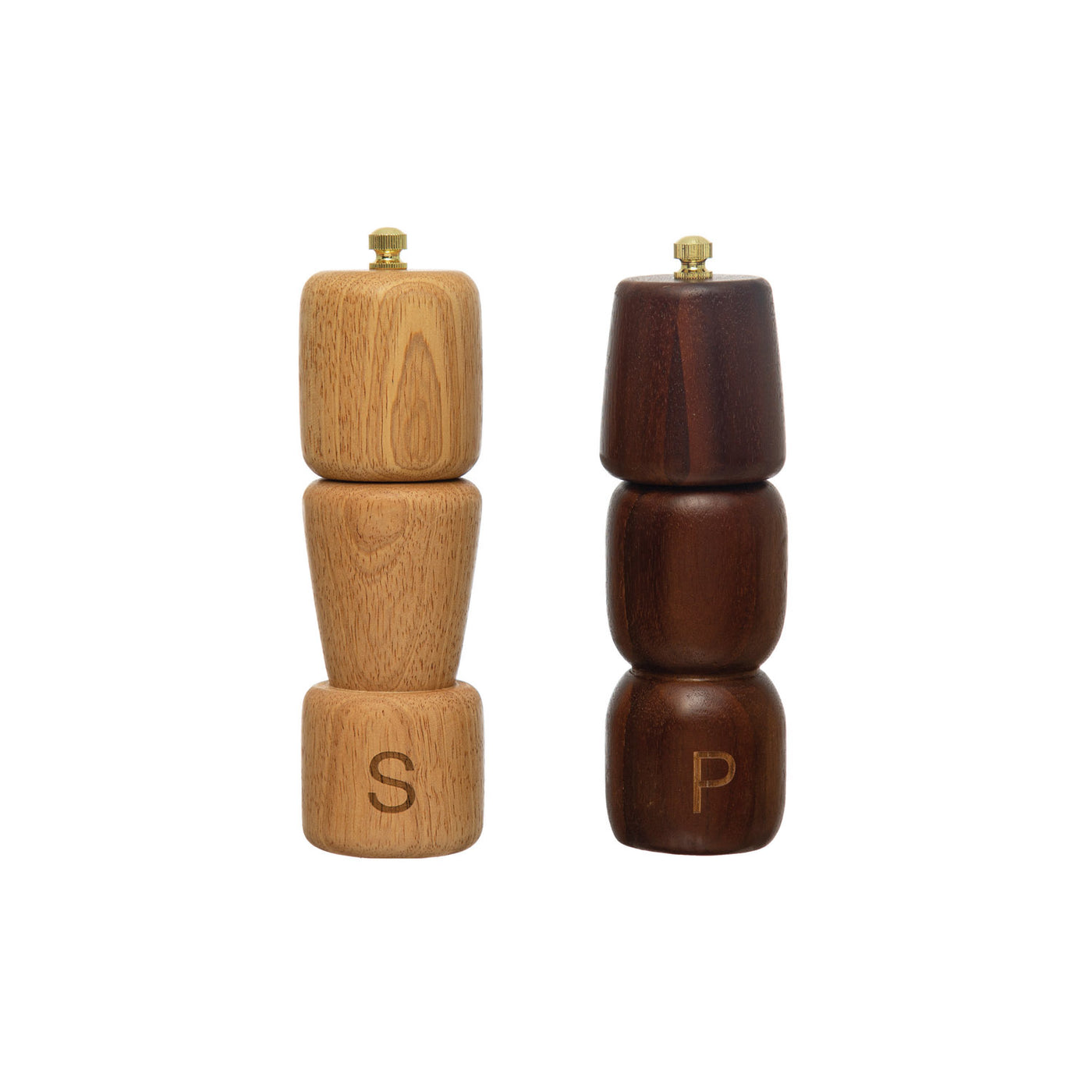 Acacia & Rubberwood Salt and Pepper Mills