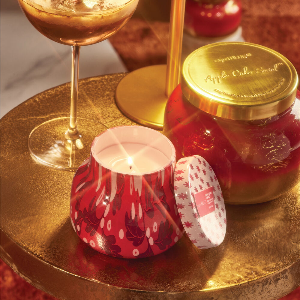 Apple Cider Social Holiday Pattern Play Petite Jar