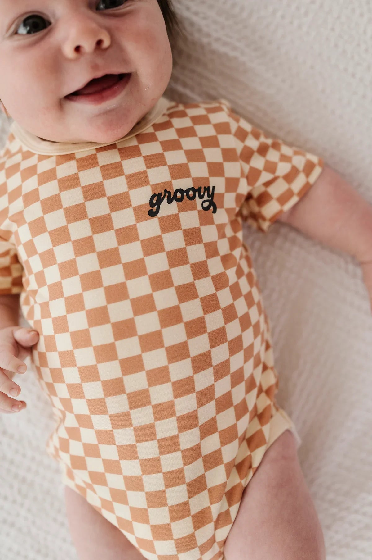Baby Short Sleeve Bodysuit - Groovy