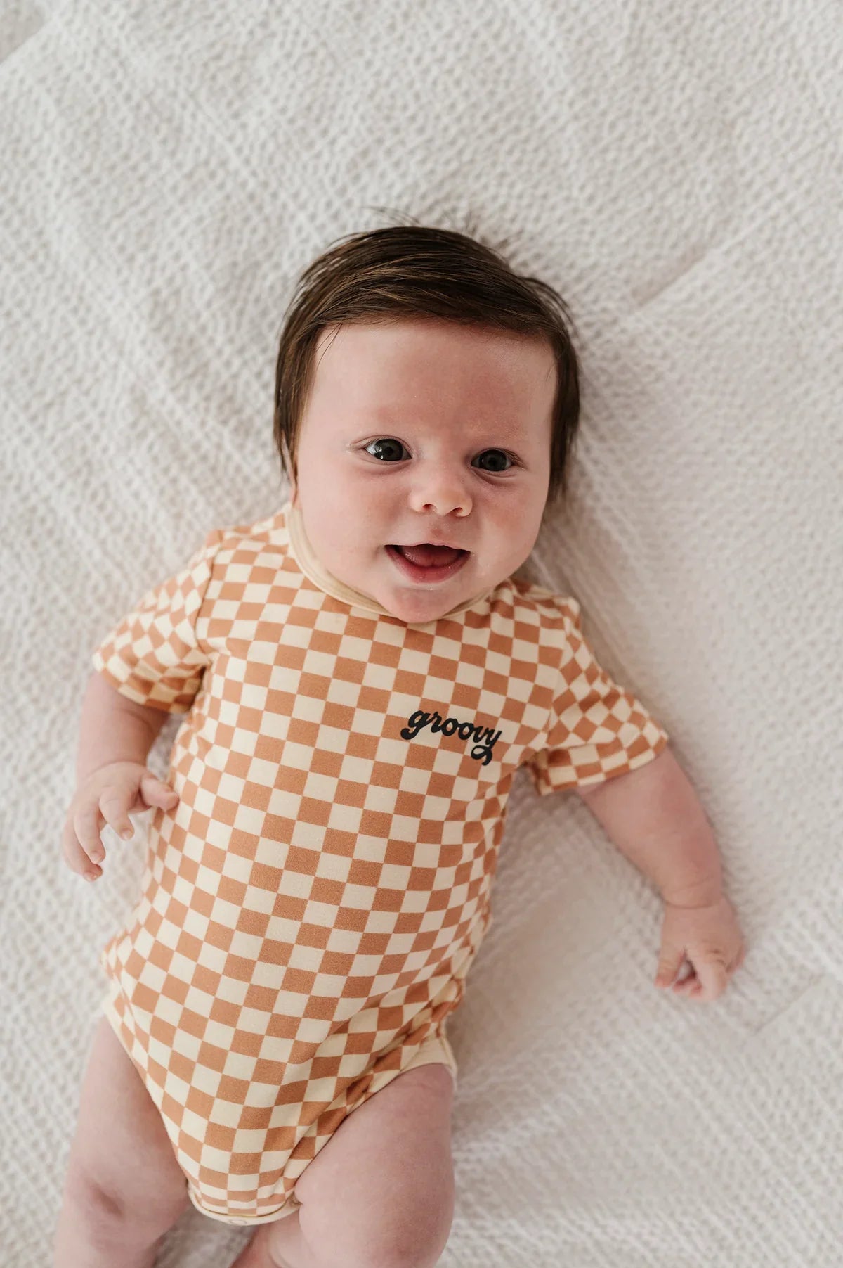 Baby Short Sleeve Bodysuit - Groovy