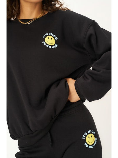 Be Nice Smiley Sweatshirt