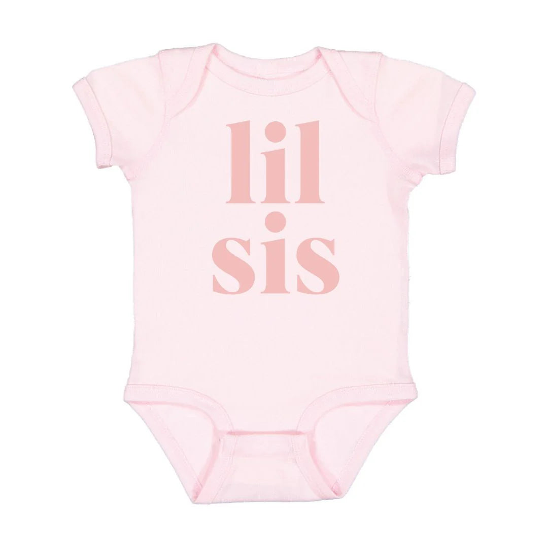 Lil Sis Short Sleeve Bodysuit - Ballet