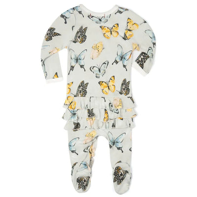 Butterfly Bamboo Ruffle Romper