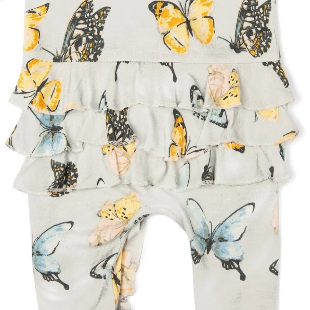 Butterfly Bamboo Ruffle Romper