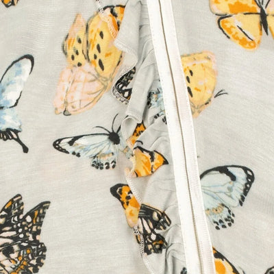 Butterfly Bamboo Ruffle Romper
