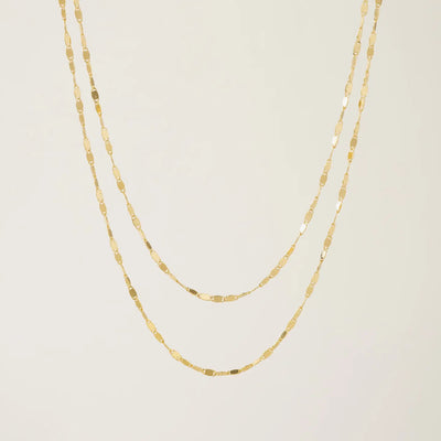 Cleo Layered Necklace in Gold