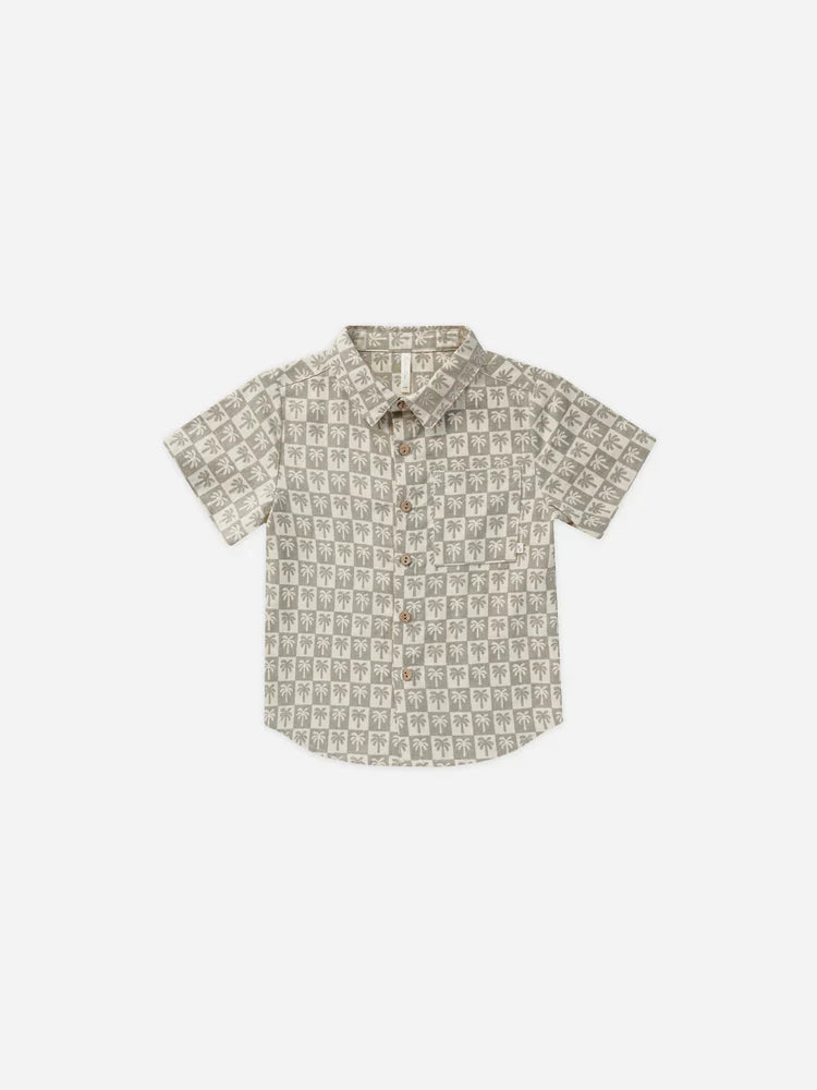 Palm Check Collard Shirt